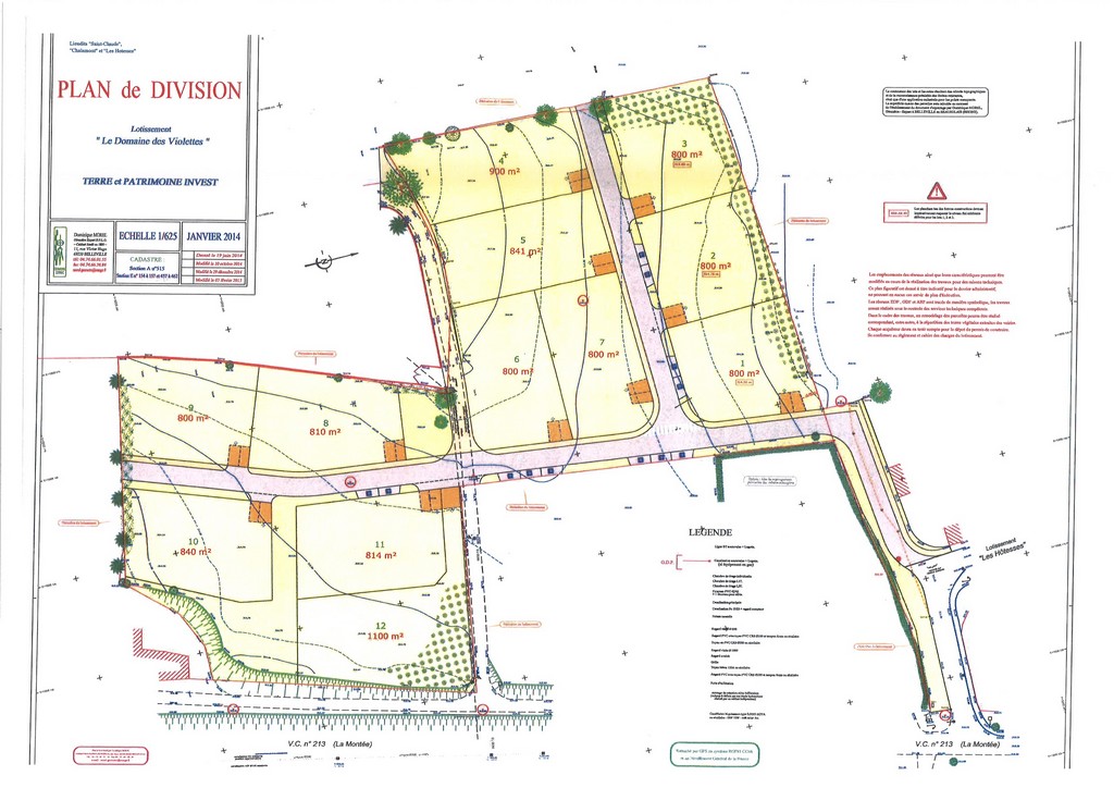 Domaine des Violettes - Visualisez le plan de division