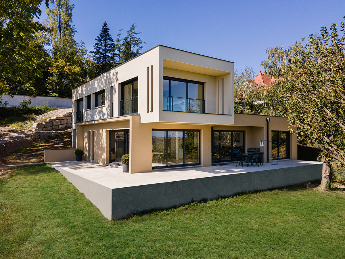 photo d'une maison cube